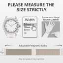 GEAK 18mm 20mm 22mm Metal Watch Band Compatible with Garmin Vivoactive 5 Watch Bands, Vivoactive 6/3/Venu 3S/2S, Quick Release Stainless Steel Milanese Loop Mesh Strap for Venu 3/Venu 2 Men Women (Starlight)