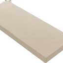 Outdoor Bench Cushion: Waterproof and Fade Resistant Patio Furniture Cushions - Non-Slip Bench Pad Cushion with Removable Cover for Garden Swing Porch Sofa Settee, 48 x 18 x 3 Inch, Beige