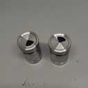 Salt and Pepper Shakers Set with Adjustable Pour Holes by CHEFVANTAGE - Stainless Steel