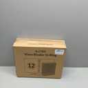 SUNEE 3 Ring Binders 1/2 Inch 12 Pack, Clear View Three Ring PVC-Free (Fit 8.5x11 Inches) for School or Office Supplies, Black