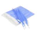 Wellgler's 6.42'' Gun Cleaning Swabs, Long Swabs,Microfiber Foam swabs,Multi-Purpose Foam Tip Swabs,Cleaning Swabs for Electronics,Gun,Printer,PCB,Car Vent,KM740(Blue 100pcs)