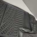 RizLiner Fiat 500 & 500C 2011-2019 Floor Mats Custom Fit Rubber 3D Car Mats Laser Measured Floor Liners All Weather Heavy Duty Waterproof Odorless Non-Slip TPE (Front & Rear, Black)