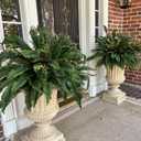 CQURE 50" Large Fake Fern Artificial Ferns for Outdoors,96 Fronds Realistic Artificial Boston Ferns Bush Plant for Indoor Garden Porch Decor (Lifelike,UV Resistant,No Maintenance)