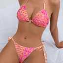 Tainehs Women's Sexy Halter Bikini Set Triangle Top String Swimwear Two Piece Swimsuits Cheeky Bathing Suit (XS)