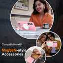 Temdan Magnetic for Samsung Galaxy S25 Case, [Innovate Stand][Military Grade Drop Protection][Non Slip][Translucent Matte] Shockproof Phone Case for Galaxy S25 6.2" 2025 -Pink