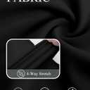 Women's Straight Wide Leg Dress Pants Stretchy Work Pants Business Casual Slacks with Pockets (XL)