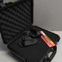 Relaxweex 14.3 x 11.4 x 4.5 Inch Waterproof Hard Case with DIY Customizable Foam Detachable Shoulder Strap and Utility Knife Waterproof Protective Case for Cameras, Lenses or Microphones, Equipments