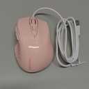 TECKNET Wired Mouse, 6-Button Corded with 4 Adjustable DPI, Optical Ergonomic Design, 5FT Cord for Laptop, Chromebook, PC, Desktop, Mac, Notebook - Pink