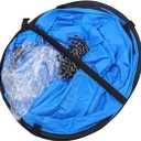 Compact Blue Wind Sail for Kayaks Canoes Easy Setup Popup Sail Accessory Durable Folds for Easy Storage for Downwind Boating Adventures