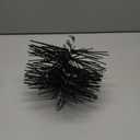 Chimney Cleaning Brush with Standard 1/4" NPT End Fitting - 8 Inch Fiberglass Chimney Brush for Cleaning Chimney Hearth Fireplace