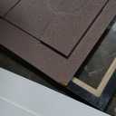 Large 3D Textured Framed Abstract Wall Art for Living Room, 3 Piece Modern Paintings Artwork for Walls, Black White Brown Geometric Sandstone Texture Pictures for Hallway Office Home Decor 24x36 In