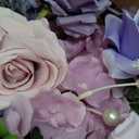 2pcs 15inch Centerpieces Table Decorations Lavender & Purple Artificial Flowers Roses Balls for Wedding Centerpiece Party Bouquet Faux Floral Arrangement (Without Stand)