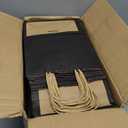 qiqee 100 pcs Black Paper Gift Bags with Handles Bulk Assorted Sizes(33pcs Large 13", 33pcs Medium 11", 34pcs Small 8")