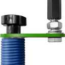 1-7/16 Inch Quick Release Anchor Flag Mount Holder and Polaris LED Whip Light Bracket Kit, Comes with Flagpole Mount for 1/4 inch Flag Pole