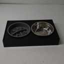 Milisten Dual-use Pet Bowl Set Stainless Steel Kitten Food Bowl Elevated Slow Feeder for Healthy Eating