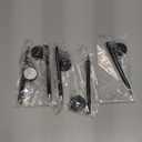 Outus 6 Pieces Secure Pen with Adhesive Chain and Security Pen Holder for Home Bank Office Hotel Supplies, Black Ink