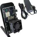 Bitaxe Bitcoin Lottery Miner 1.2TH/s - Open Sources Miner Antminer S21PRO with BM1370 Chip, 15-19W, Wi-Fi Ready NerdMiner, Ultra-Low Power Bitcoin Miner for Home, Includes 30W PSU(Black)