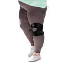 HUEGLO Plus Size Knee Brace for Women and Men Knee Pain Relief,Adjustable Patellar Tendon Support Strap Extra Large Knee Brace with Side Stabilizers for Meniscus Tear,Sports, XXX-Large