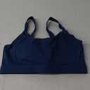 RUNNING GIRL Sports Bra for Women High Support, Molded Cup High Impact Sports Bras with Sewn in Pads (Small, A-dark Blue)