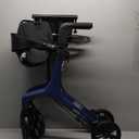 Drive Medical AeroWalk Ultra-Lite Rollator Foldable Rollator Walker with Seat Lightweight Adult Walkers with 4 Wheels - Folding Rolling Walker for Women, Men and Seniors, Only 14.5 Pounds - Blue