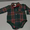 Infant Baby Boys Dress Shirt Bodysuit Gentleman Formal Wedding Long Sleeve Rompers, 60