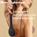 Extra Large Body Makeup Brush For Self Tanner, Sunscreen, Self Tan Back Applicator, Wide-Headed Kabuki Brush for Even& Pretty Lotion Application. Bronzer Blend, Long-Handle Face Leg Brush- Black Set