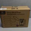 [8Pack,30 oz]Glass Meal Prep Containers,Glass Food Storage Containers,Airtight lunch Containers with Lids, Microwave, Oven, Freezer and Dishwasher