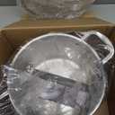 DELARLO Tri-Ply Stainless Steel 8 Quart Stock Pot, Heavy-Duty, All Stove Compatible, Up to 600 Soup Pot with Lid, 18/10 Induction Big Stockpot with Lids, Large Stainless Steel Induction for Cooking