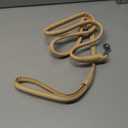 CollarDirect Rolled Leather Dog Leash 6ft, Soft Training Leather Dog Leash for Puppy and Grown Dog Small Medium Large Black Blue Red Orange Green Pink White (Beige, Size XL 6ft)