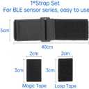 Wireless Sensor Strap, Used in Conjunction with Wireless Accelerometers, Inclinometers, and Vibration Sensors to Measure Motion Posture and Object Status