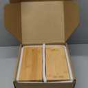 Bamboo Food Dispenser | Kitchen Organizers and Storage | Airtight Pantry Organizers and Storage Container | Cereal, Rice, Flour, Snack Storage (2, Small)