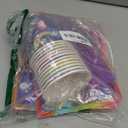 142Pcs Video Game 10th Birthday Party Decorations Neon Level 10 Birthday Decorations Plates Napkins Cups Banner Tablecloth for Boys 10th Party Supplies