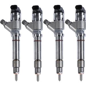 4PCS 0445120082 97780360 98002368 19208742 Common Rail Injector for Duramax LMM 6.6L V8 Engine GMC Savana Sierra 2500 3500 4500 Chevy Express Silverado 2500 HD 3500 HD 4500