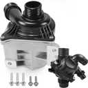 MUNIK 11517632426 Electric Engine Water Pump & Thermostat for BMW 1 3 5 6 7 X3 X4 X5 X6 Z4 Series 335i 535i 640i xDrive 740Li xDrive35i M40i xDrive40is/35is Replace# 11517588885 11537601158 0711990540