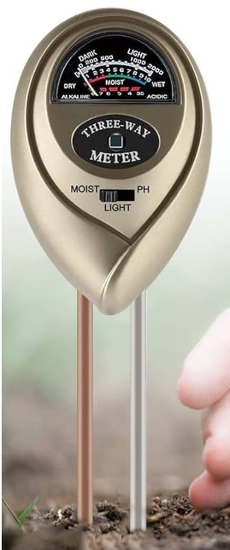 VIVOSUN Soil Tester, 3-in-1 Plant Moisture Meter Light and PH Tester for Home, Garden, Lawn, Farm, Indoor and Outdoor Use, Promote Plants Healthy Growth