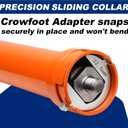 Inner Tie Rod Removal Tool, Master Inner Tie Rod Tool Set with 12 Crowfoot Adapters & 1/2 Inch Drive Tube for Tie Rods Remove & Install