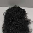 24 inch Drawstring Ponytail for Black Women Afro Kinky Curly Ponytail Extension Deep Curly Synthetic Hair Pieces for African American Women (Black)