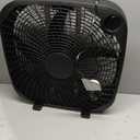 Amazon Basics 3-Speed Box Fan for Bedroom, Portable with Carry Handle, Powerful Airflow, 5 Blades, Lightweight Design, 67 Watts, 20-Inch, Black, 6.8"D x 20.86"W x 21.33"H