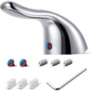Enhon Lever Handle Kit and Handle Screw Kit, Compatible with American Standard M962160-0020A/030126-0070A, for Single-Handle Pressure Balance Tub and Shower(Polished Chrome)