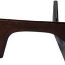SHISEDECO Mid Century Modern Triangle Coffee Table Legs/Feet Only, Set of 2 Interlocking Center Solid Wood Base, for Living Room, Leisure Area, Patio, Study etc. (Dark Walnut)