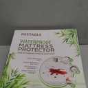 Luxury California King Mattress Protector | 100% Waterproof Mattress Protector & 100% Bamboo Viscose Top | Breathable, Cooling & Machine Washable with Deep Pockets | California King Size Bed Cover