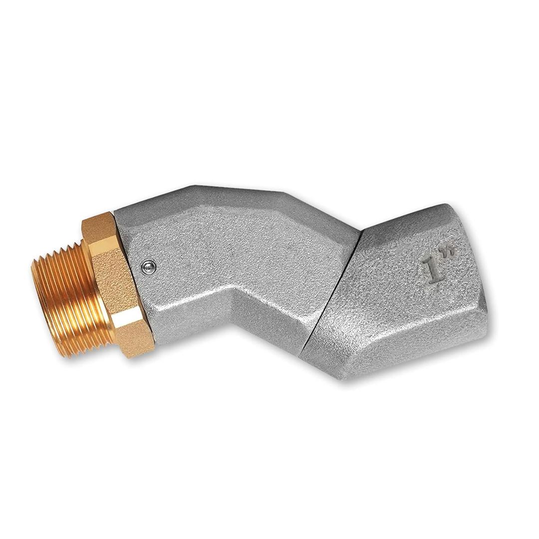 1 Inch NPT Fuel Hose Swivel 360 Rotating Connector for Fuel Nozzle Multi Plane Fuel Plane Swivel