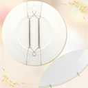 30 Pack Plate Hanger for Wall Upgraded Wall Plate Hangers with 30 Pieces Hooks Stainless Steel Wire Holders Compatible with Decorative Dishes(8 Inch)