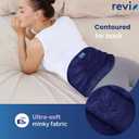 REVIX Microwavable Heating Pad for Back, Extra Large Microwave Heating Wrap for Waist, Stomach, and Shoulders, Moist Heat Therapy for Stress Relief, Adjustable, for Men and Women, Navy