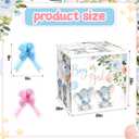 AmazingSpark 28in Jumbo Gender Reveal Gift Box Kit with Oversized Box Giant Pull Bows for Gender Reveal Baby Shower Birthday Party Decor(Baby Elephant), 1 Count