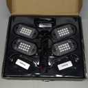 Honalia LED Rock Lights for UTV 4 Pods, RGB Rock Lights for ATV with APP Control,Neon Light Kits for Golf Cart ATV RZR UTV