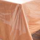 Clear Plastic Tablecloth Protector Rectangle 70x90 inch Waterproof Oilproof Stain Resistant Wipeable Table Cover for Dining Tables