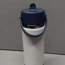 Hydro Flask Water Bottle - Insulated Stainless Steel - Wide Straw Lid, Non Spill, Leakproof in 24 Oz White