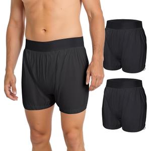 Carer Adult Diaper Covers Noiseless,Adjustable Leg Buckles,Unisex,2 Pcs,L | Black,Reusable Waterproof Incontinence Underwear, Widened Waistband Design Protection for Long-Term Care & Daily Use, L