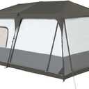 Naturehike Cape 4/6/8 Person Camping Tent, 60S Easy Setup Instant Tent Pop up Tent, Waterproof Large Tall 6/8 Person Tents for Camping, Car Camping, Brown